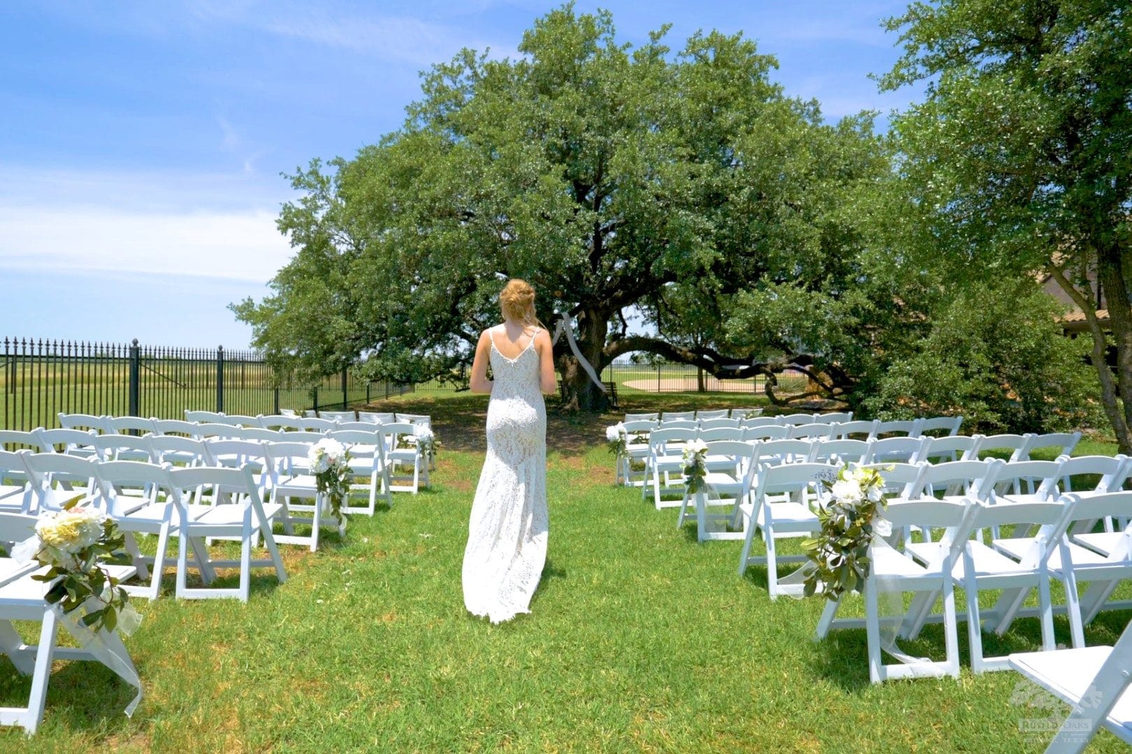 Ceremony under heritage oak